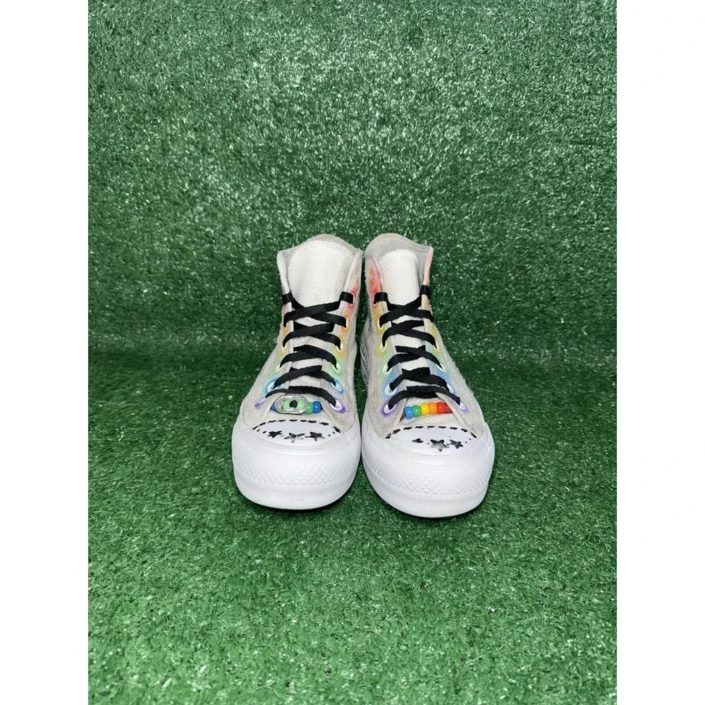 Converse CT All Star Lift Women Size 6.5 Multicolor Floral Platform Shoe Sneaker